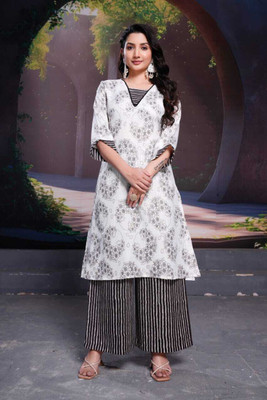 ravya fashions Women Kurti Palazzo Set