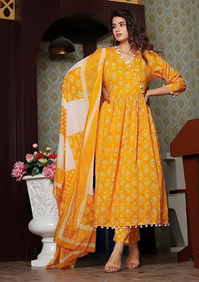 Aarohi Women Ethnic Top Pant Dupatta Set