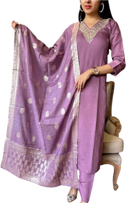 Rifashionl Women Kurti Pant Dupatta Set