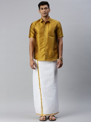 Ramraj Cotton Men Shirt Dhoti Set