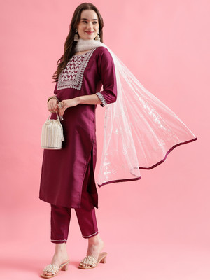 Divastri Women Kurta Pant Dupatta Set