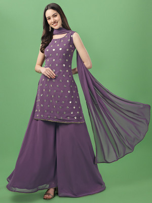 PARROT ENTERPRISE Women Kurta Sharara Dupatta Set