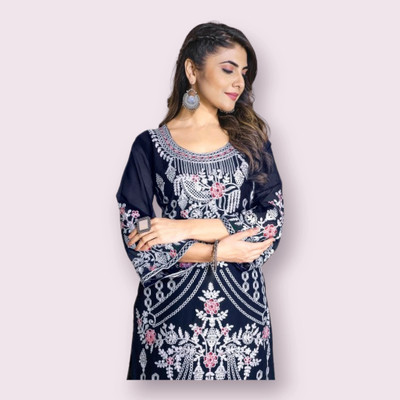 Fashion Fiesta Women Kurti Pyjama Set