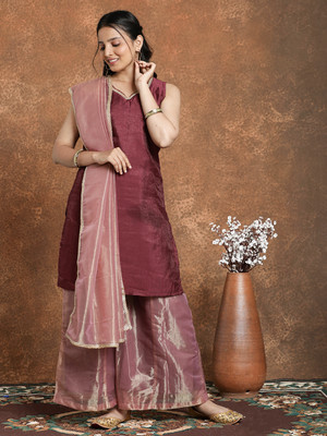 SHREESHA ENTERPRISE Women Kurta Palazzo Dupatta Set