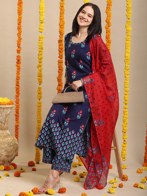 Anni Designer Women Kurta Palazzo Dupatta Set