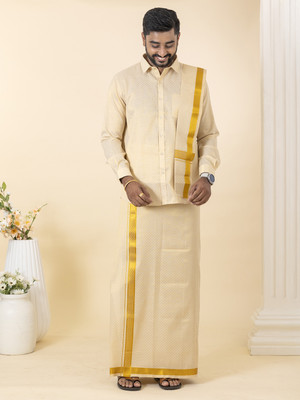 Ramraj Cotton Men Shirt Dhoti Set