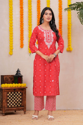 RASOKURTI Women Kurta Pant Set