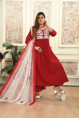 Seemrat Women Kurta Palazzo Dupatta Set