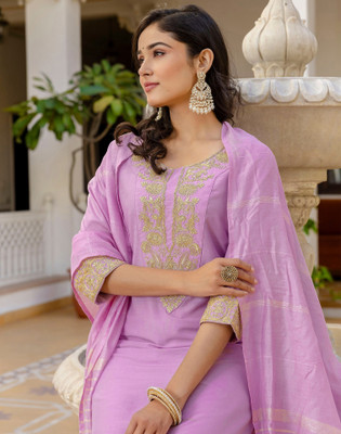 Skylee Women Kurta Pant Dupatta Set