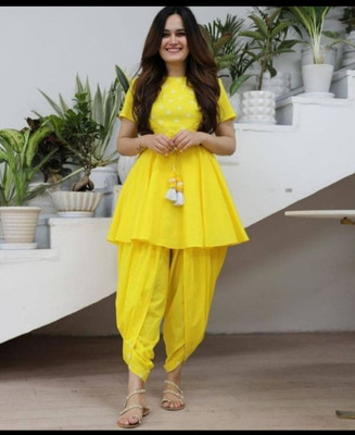 Vishra Fashion Women Kurta Dhoti Pant Set