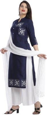 Clothing Mart Women Kurta Palazzo Dupatta Set