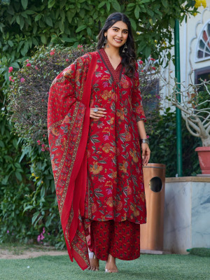 SHREE HARIJI TEXTILE Women Kurti Pant Attached Dupatta Set