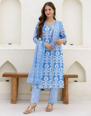 Skylee Women Kurta Pant Dupatta Set