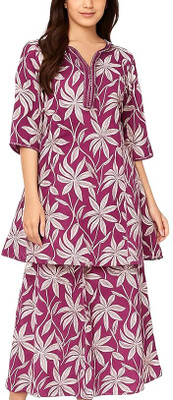KRISHNA VASTRAM Women Kurti Palazzo Set