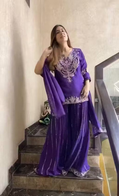 TILKI Women Kurti Sharara Dupatta Set