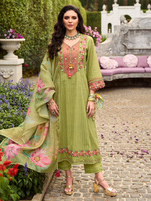 Indo Era Women Kurta Pant Dupatta Set