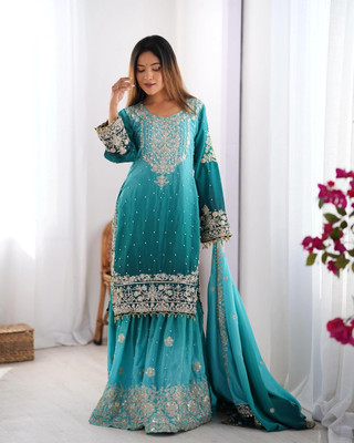 Tasrika Women Kurta Sharara Dupatta Set