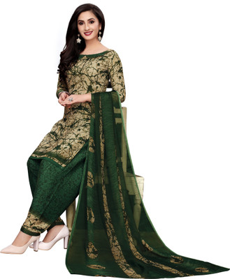 KP CLOTHING Crepe Printed Salwar Suit Material