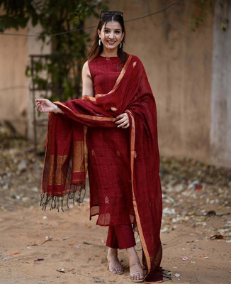 Gosriki Women Kurta Pant Dupatta Set