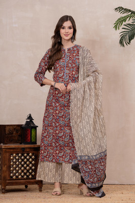 Mizaz Women Kurta Palazzo Dupatta Set