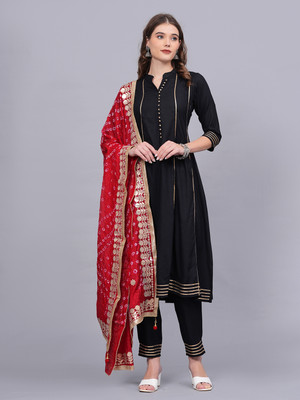 Highlight fashion export Women Kurta Pant Dupatta Set