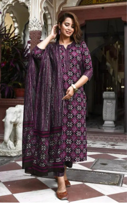 PANJURLI Women Kurti Pant Dupatta Set