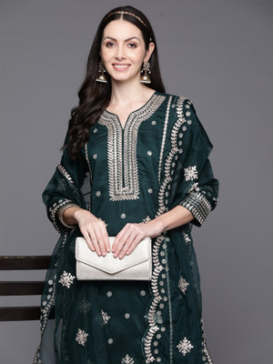 Indo Era Women Kurta Pant Dupatta Set