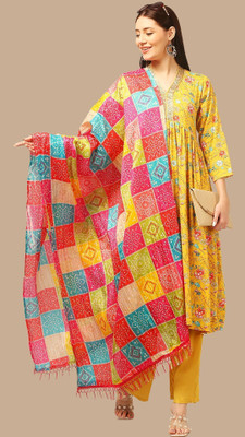 MRIDA Women Kurta Palazzo Dupatta Set