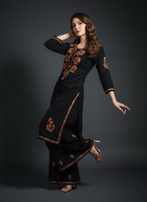 Feezy Fashion Women Kurti Palazzo Set