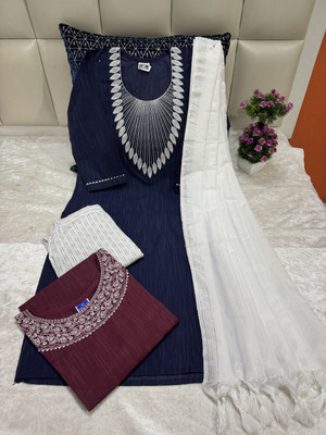 M I COLLECTION Women Kurti Pant Dupatta Set