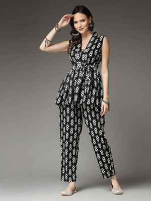 PRISCA Women Ethnic Top Pant Set