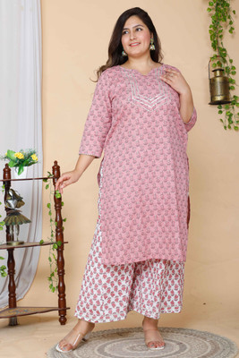 MIRAVAN Women Kurta Palazzo Set
