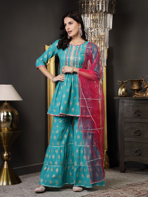 Stylum Women Kurti Sharara Dupatta Set