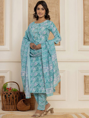 Trijal Fab Women Kurti Pant Dupatta Set