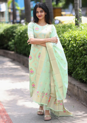 Trijal Fab Women Kurta Pant Dupatta Set