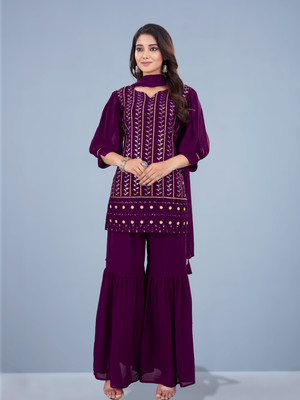 SANCIA Women Kurta Sharara Set