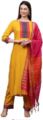 KPHOUSE Women Kurta Palazzo Set