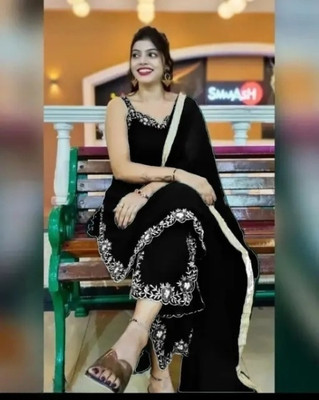 LIMBUDI CREATION Women Kurta Palazzo Dupatta Set