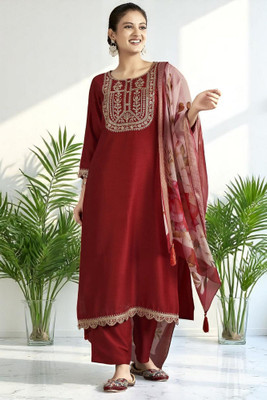 Spangel Fashion Women Kurta Pant Dupatta Set
