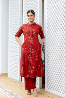 ANANTE Women Kurti Palazzo Set