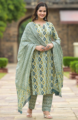 Trijal Fab Women Kurta Pant Dupatta Set