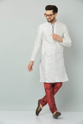 LEMONX Men Kurta Churidar Set