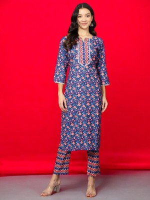 FABRILON Women Kurta Palazzo Set