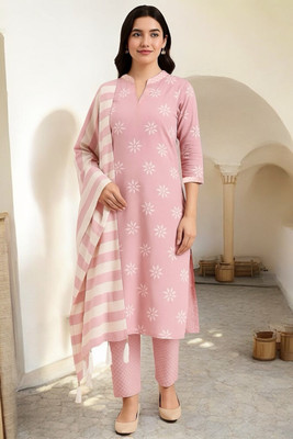 KaayaCreation Embroidered Kurta, Trouser/Pant & Dupatta Set