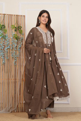 yamini fashion Embroidered Kurta, Trouser/Pant & Dupatta Set