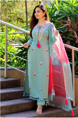 TUNAA Women Kurta Pant Dupatta Set