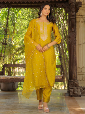 DIVYASHA Women Kurta Pant Dupatta Set