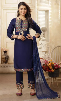 KHODIYAR FASHION Women Kurta Pyjama Dupatta Set