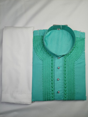 Saif chikan handicraft Men Kurta Pyjama Set