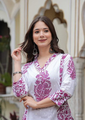 KJFAB Women Kurta Pant Set